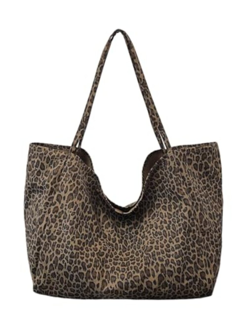 Oversize Leopard Cheetah Print Tote Bag Large Capacity Shoulder Hobo